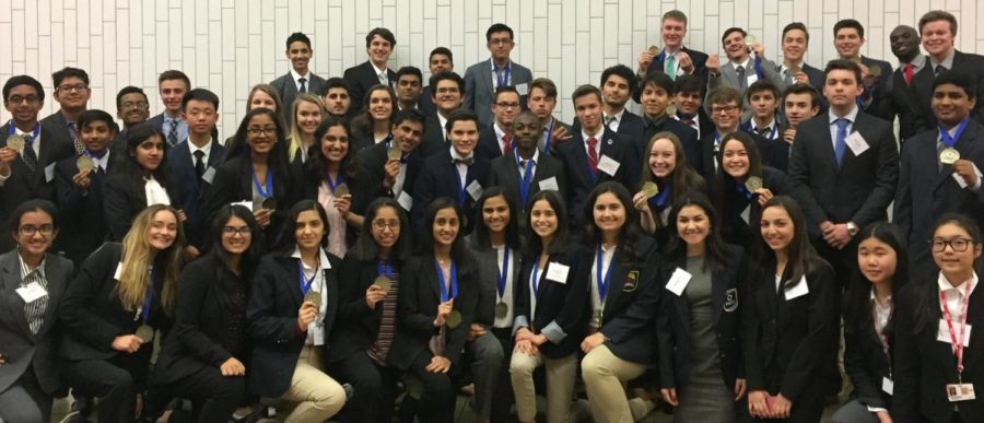 Out of DECA's over 100 members, 54 students participated in the district meet.