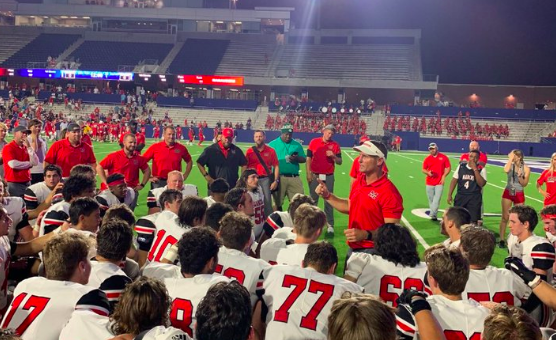 Senior Ethan Barr scored a touchdown with only 24 seconds left on the clock. After the game, the team gathered together to celebrate. 