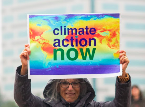 The Global Climate Strike, an environmental conservation organization, held a rally on Friday, Nov. 29 in order to let the government know they want climate action. 40 people attended, brought signs, and marched as a group up and down W. 7th  in the rain while shouting chants that encouraged activism. 