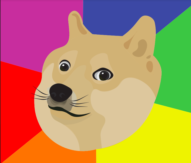 Doge was a popular meme in the past decade. 