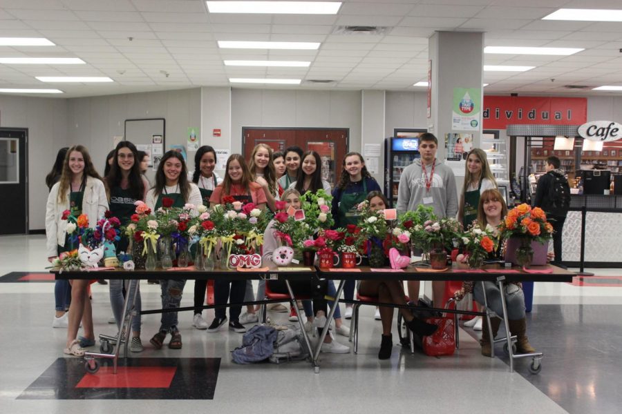 Students celebrated Valentines Day in a variety of ways while on campus.