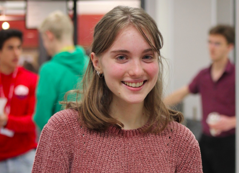 Sophomore Annie Geritanna sold bath bombs for her German class and made cards to celebrate Valentines Day in creative writing.