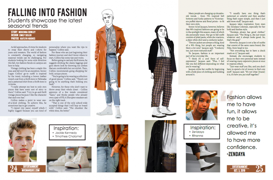 This spread ran in the The Marquee's October 2019 issue.