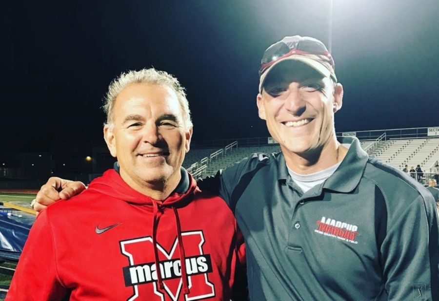 The team renamed their annual Marcus Invitational to the Coach T Invitational to honor previous head coach Steve Telaneus (left). It will take place on Oct. 10 at North Lake Park in Denton. The first race starts at 7:30 a.m. 