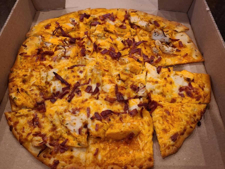 Frank’s buffalo chicken pizza from Palio's was easily the spiciest thing I reviewed. However, the pizza still tasted good.