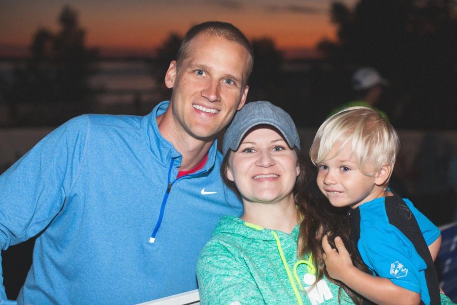 The Ogilvie family, including Cade (left), Brooke (middle) and Madden (right), arrived at the race before sunrise, giving Cade time to make sure he was prepared.